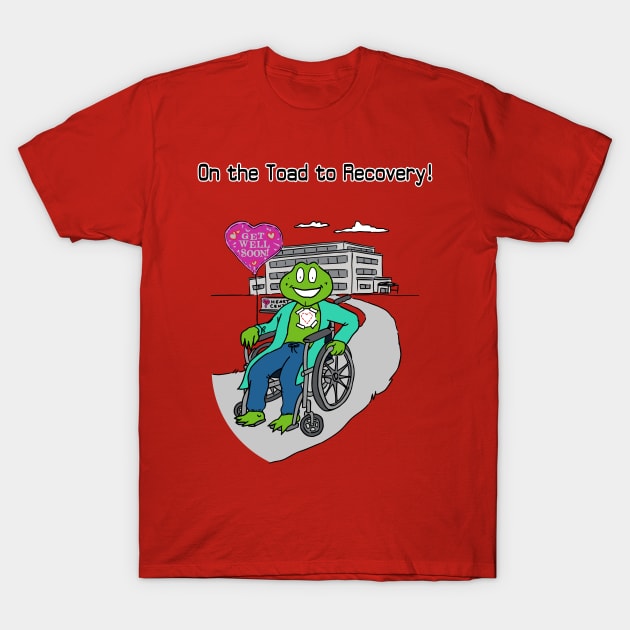 On The Toad To Recovery!-Heart T-Shirt by King Stone Designs